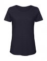 Dames T-shirt Organisch B&C Inspire Slub Chic Navy